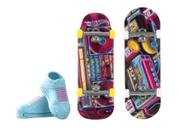 Skate de Dedo Mattel Hot Wheels Skateboard - Tênis Retrô