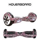 Skate Eletrico 6,5 Caveira Mexicana Roxa Hoverboard Smart