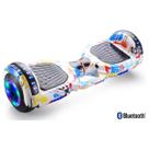 Skate Eletrico Inteligente Branco Com Controle Corporal