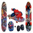 Skate infantiil duplo c/ acess spider man 61cm 3223