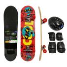 Skate Infantil Radical Funs Completo Montado Com Kit De Proteção Com 7 Peças Ajustáveis Até 50Kg Skate Infantil Radical Funs Completo Montado Com Kit De Proteção Com 7 Peças Ajustáveis Até 50Kg