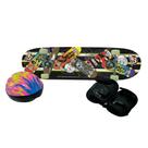 Skate Infantil Semi Profissional Shape Lixa Estampado Suporta até 50kg Menino e Menina