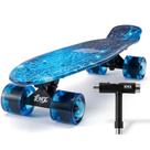 Skate KMX 22 Mini Cruiser para crianças de 6 a 12 anos Blue Galaxy