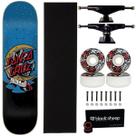 Skate Santa Cruz Fiberglass 8.0 Profissional Next 53mm 101A Cor:VermelhoGênero:HomemTamanho:Único