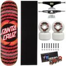 Skate Santa Cruz Flame Montado 8.0 Stick Next 57mm Abec 15 Cor:Vermelho