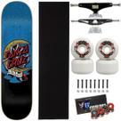 Skate Santa Cruz Montado 8.0 Caveira Stick 139mm Next 57mm Cor:AzulTamanho:ÚnicoGênero:Homem