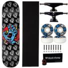 Skate Santa Cruz Powelyte 8.0 Montado Roda Next Abeck 15 Cor:Preto+Azul