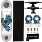 Skate Santa Cruz Profissional Powerlyte Fiberglass Next 53mm Cor:Branco+AzulTamanho:ÚnicoGênero:Homem