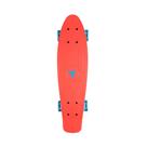 Skate Traxart Mini Cruiser Laranja Com Rodas de Led 59 mm