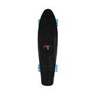 Skate Traxart Mini Cruiser Preto Com Rodas de Led 59 mm