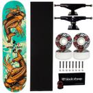Skate Wood Light Carpa 8.0 Montado Roda Next 53mm Abec 15 Cor:Vermelho