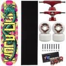 Skate Wood Light Dragão Montado 8.0 Roda Next 57mm Abec 15 Cor:VeremelhoTamanho:ÚnicoGênero:Homem