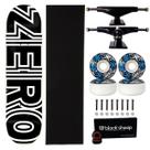 Skate Zero Maple Profissional 8.0 Roda Next Abec 15 Black Cor:Preto+Azul