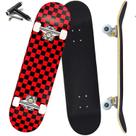 Skateboard Anyfun 31" 7 camadas de maple dupla ponta vermelho