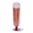 Skeem Fireplace Glass Match Cloche Violet com 120 fósforos