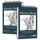 Sketchbook Fuxi 14x22cm Pacote com 2 Espiral 100 Folhas Sketchbook Fuxi 14x22cm Pacote com 2 Espiral 100 Folhas