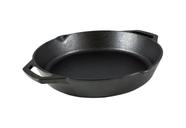 Skillet Lodge de ferro fundido de 12 polegadas pré-temperado com alças duplas Skillet Lodge de ferro fundido de 12 polegadas pré-temperado com alças duplas