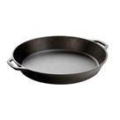 Skillet Lodge de ferro fundido de 17 polegadas pré-temperado com alças duplas