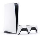 Skin Adesiva PS5 Pro Branco Liso Com Disco e Controles Skin Adesiva PS5 Pro Branco Liso Com Disco e Controles