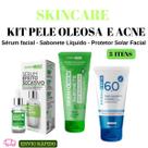 Skincare Oleosidade Kit Dermachem com Protetor Solar Facial