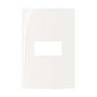 Sleek Placa 2 x 4 - 1 Posto Horizontal