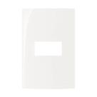 Sleek Placa 2 x 4 - 1 Posto Horizontal - Margirius