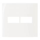 Sleek Placa 4 x 4 - 2 Postos Horizontais