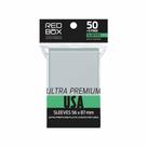 Sleeves Padrão USA Ultra Premium 56 X 87mm 50 unidades Buró Red Box