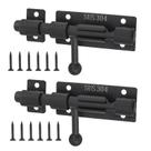 Slide Bolt Gate Latch HOJLKLD 304 em aço inoxidável 10 cm, 2 unidades