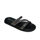 Slide Flat Beira Rio Papete Strass 8488 Brilho Preto-Grafite Slide Flat Beira Rio Papete Strass 8488 Brilho Preto-Grafite