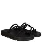 Slide Zaxy Bright Feminino Preto em Glitter