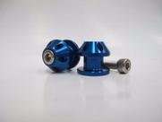 Slider Traseiro Anodizado Azul Suzuki Honda Kawasaki 8mm