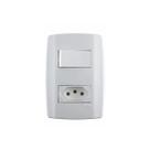 Slimcj 1 inter paralelo 1 tomada simples 10a 250v - ilumi
