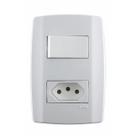 Slimcj 1 inter simples 1 tomada simples 10a 250v - ilumi