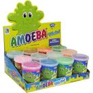 Slime Amoeba Cores Metalizadas - Display com 12 Unidades