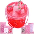 Slime Azeperoy Premade Peach Pink Jelly Cube Glimmer