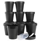 Slime Containers Longway, potes de plástico de 200 ml com tampas, pacote com 12