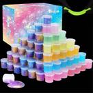 Slime de Brinquedo GALXSLIMR Kit com 60 Unidades Brilha no Escuro Galáxia