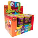 SLIME DIVERTIDO ECÃO KIDS ZONE POTE 110g - CAIXA COM 24un