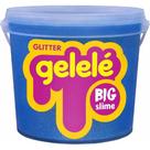 Slime Gelelé Big Slime Glitter Azul Balde 1,5kg