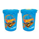 Slime Gelelé Hot Wheels Metalizado Kit C/ 2 Potes 180g Cada