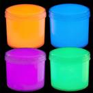 Slime LIXIANSHI Kit com 4 unidades que brilham no escuro 240 ml brinquedo infantil