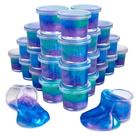 Slime Playbees Mini Galaxy Marbled Unicorn, pacote com 24 unidades para crianças a partir de 3 anos