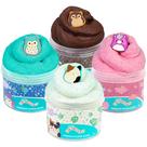 Slime Squishmallows Premium, perfumado, pacote com 4 unidades, 240 ml com suplementos