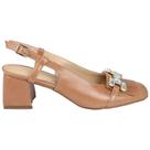 Sling back Mezzo Punto Couro 361012