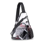 Sling Bag, PVC transparente, aprovado pelo estádio, tiracolo