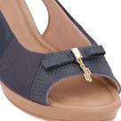 Slingback Azul Salto Anabela Couro Detalhe Pingente AC5715 Slingback Azul Salto Anabela Couro Detalhe Pingente AC5715