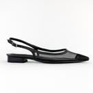 Slingback feminino com tela transparente 1812 Slingback feminino com tela transparente 1812