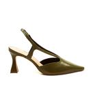 Slingback material sintético Salto Médio Cecconello 2632001-12