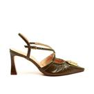 Slingback material sintético Salto Médio Cecconello 2640009-2
